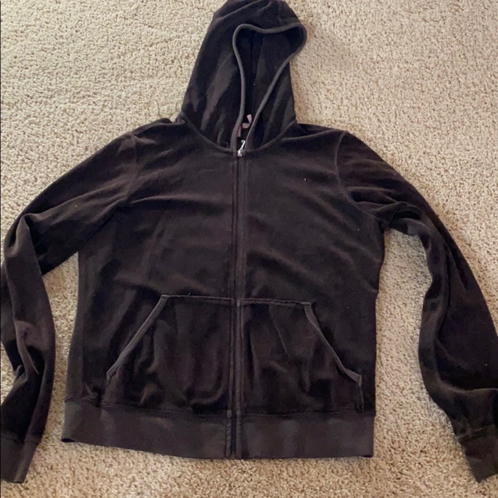 Juicy Couture Dark Brown Velour Jacket